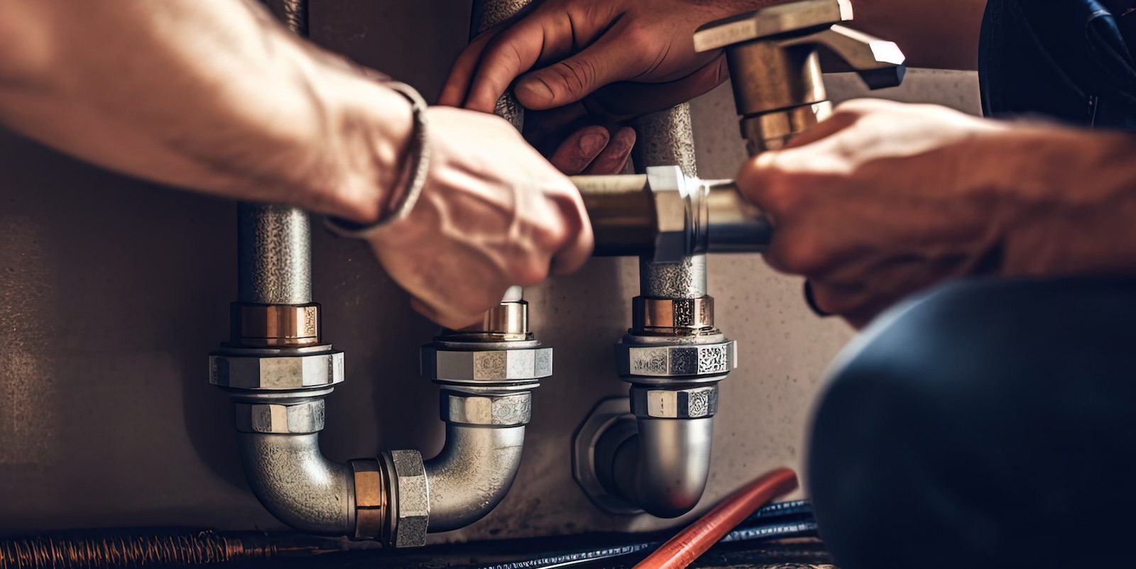 Plumber Fixing Pipes